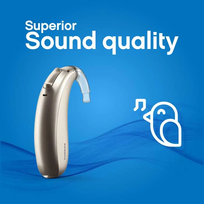 Superior sound quality hearing aid