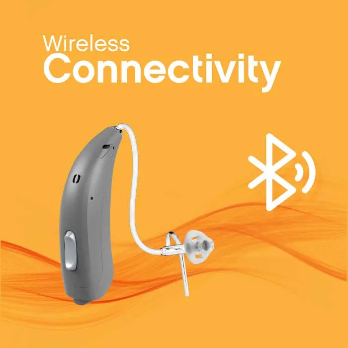 Wireless connectivity hearing aid